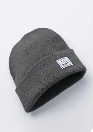 Winter pewter grey kids beanie