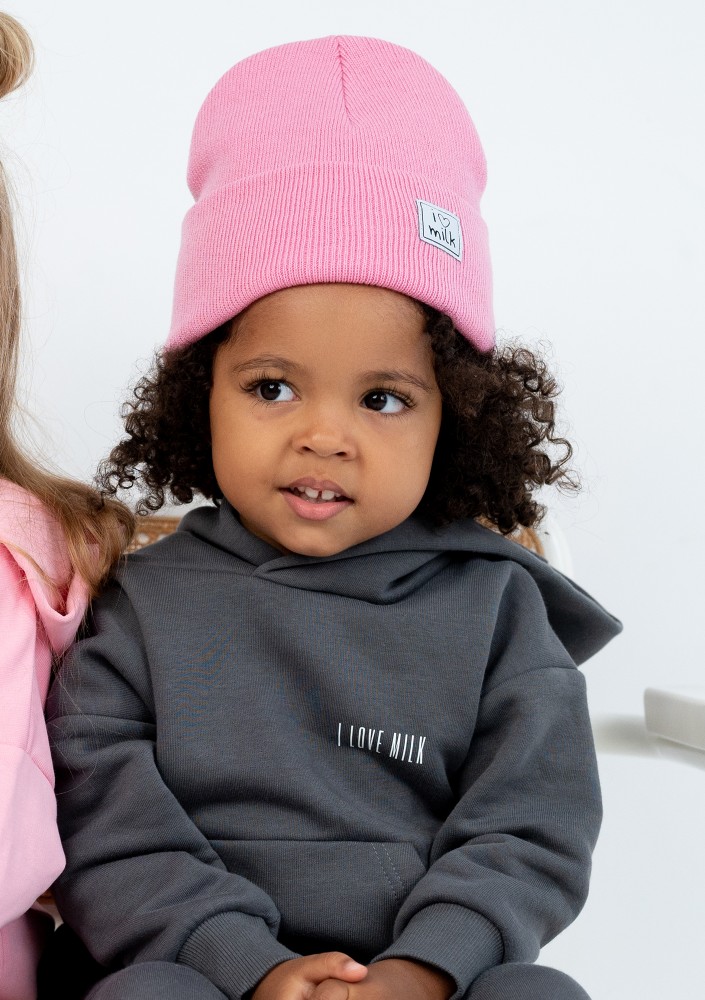 Beanie Czapka dziecięca zimowa Pink