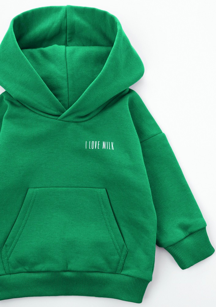 Pure - Kids hoodie Kelly Green