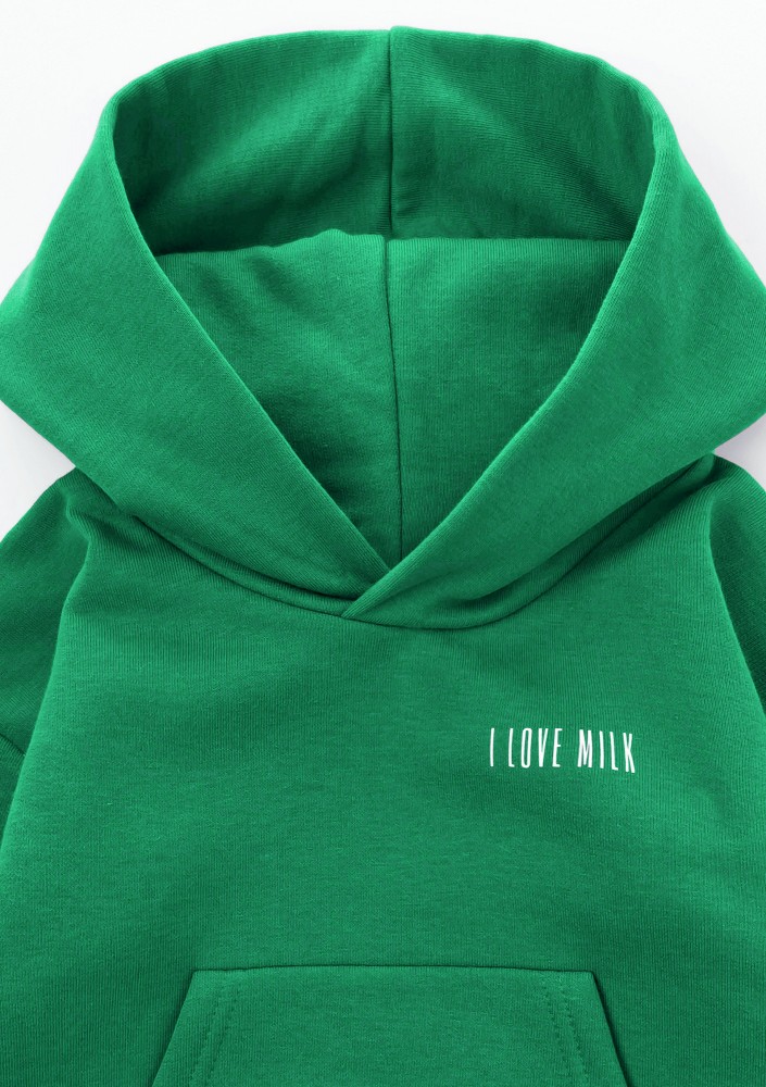 Pure - Kids hoodie Kelly Green