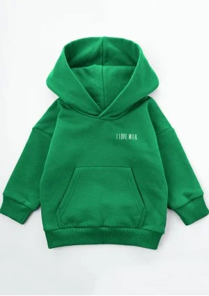 Pure - Bluza dziecięca z kapturem Kelly Green