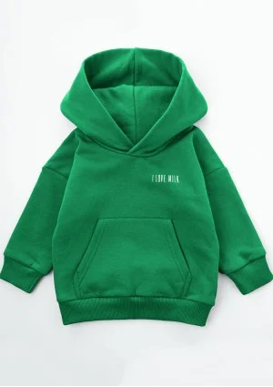 Pure - Kids hoodie Kelly Green