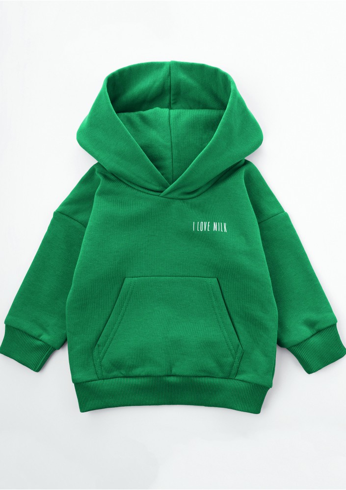 Pure - Kids hoodie Kelly Green