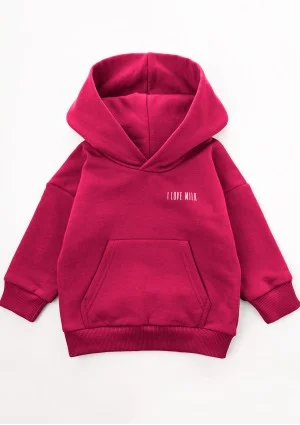 Pure - Bluza dziecięca z kapturem Viva Magenta
