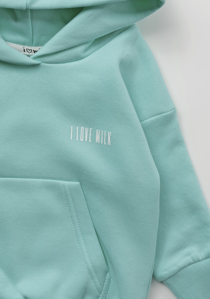 Pure - Kids hoodie Aqua Blue