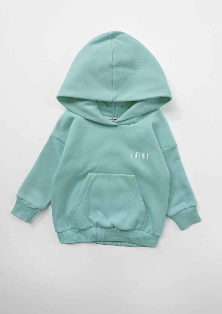 Pure - Kids hoodie Aqua Blue