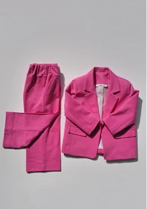 Fuxia pink kids blazer