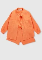 Palma - Apricot orange muslin kids shirt