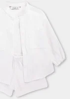 Palma - White muslin kids shirt