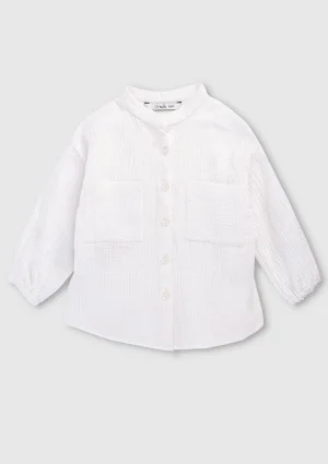 Palma - White muslin kids shirt