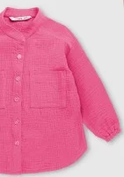 Palma - Koszula dziecięca z muślinu Różowa