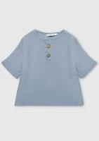 Koszulka dziecięca z muślinu Błękitna