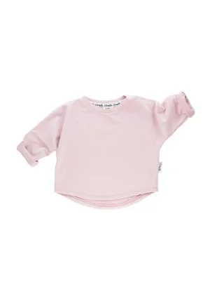 Basic - Bluza dziecięca basic Pudrowy Róż