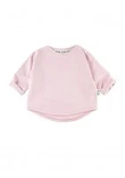 Powder pink basic kids sweatshirt