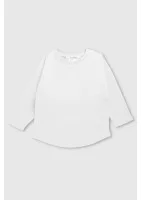 White basic kids sweatshirt