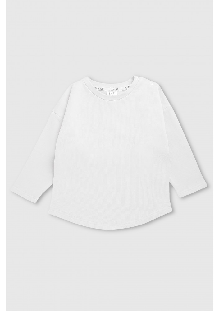 White basic kids sweatshirt