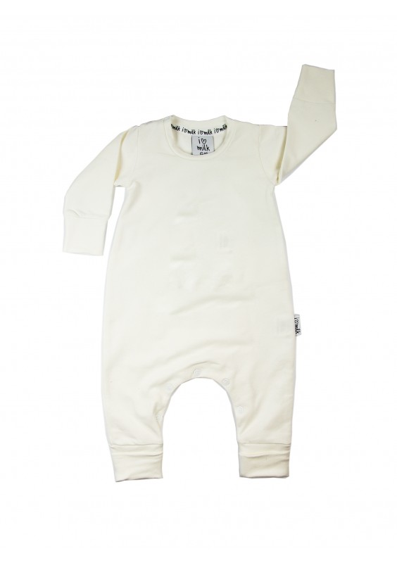 White long sleeved basic romper