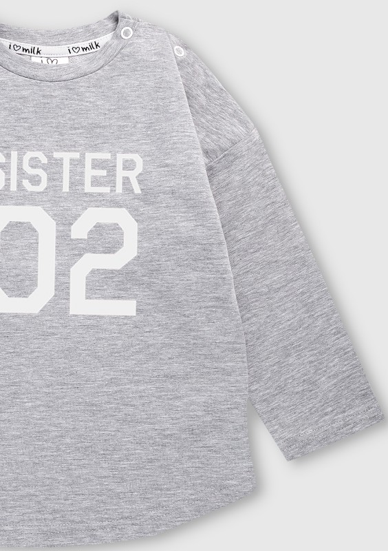 Szara bluza dziecięca "sister 02"