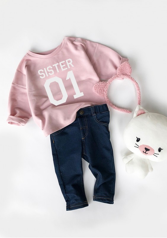Girls' sweatshirt "sister 01"