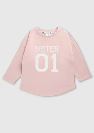 Girls' sweatshirt "sister 01"