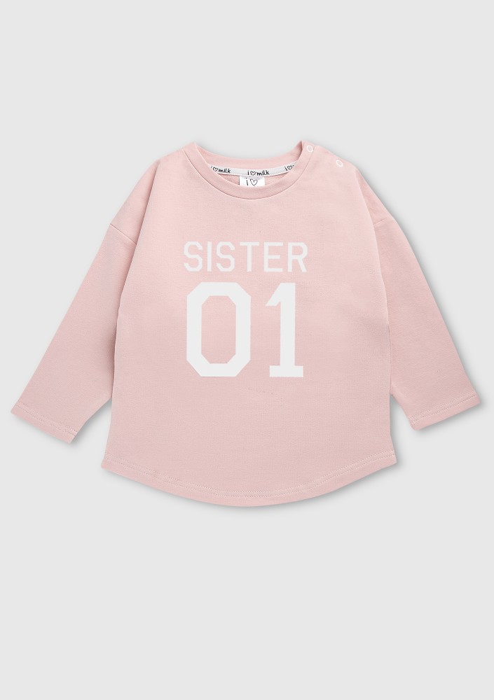 Girls' sweatshirt "sister 01"