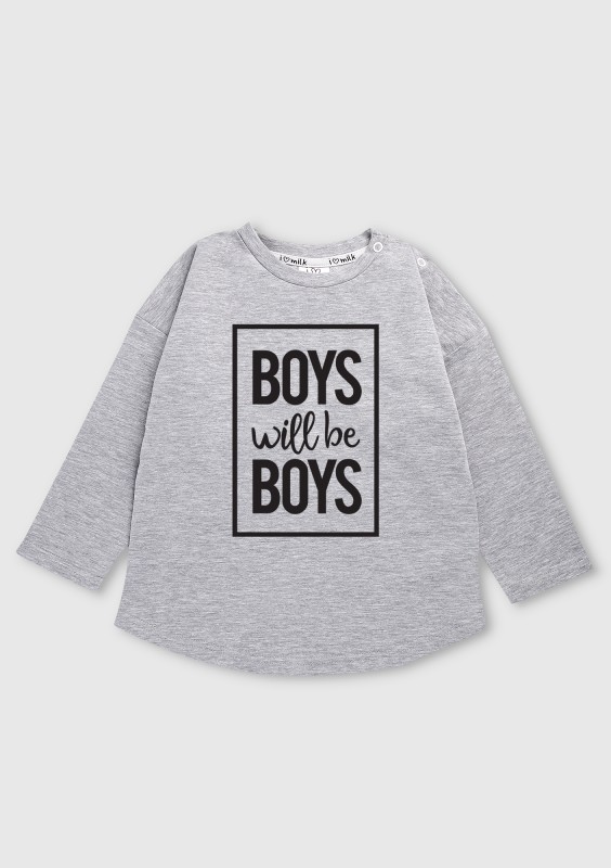 Grey boys' sweatshirt