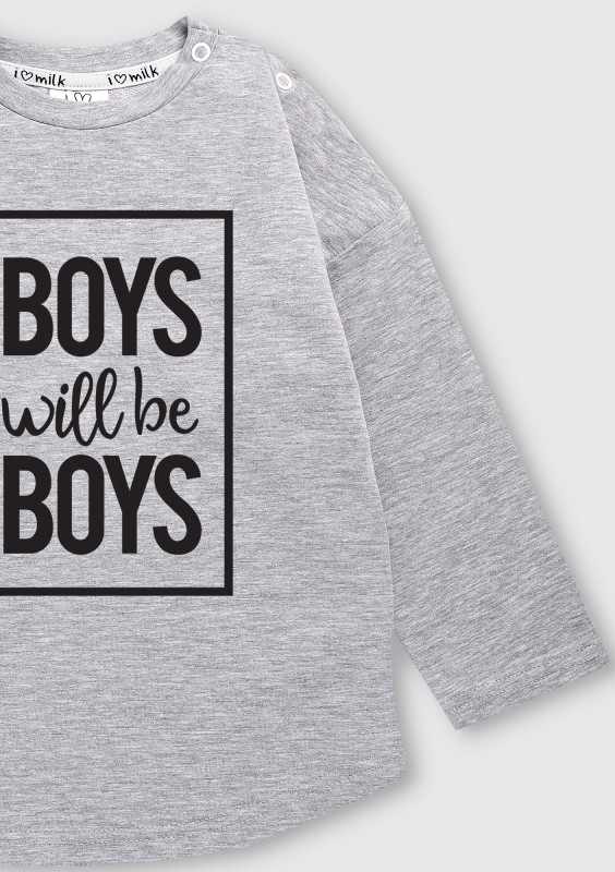 Grey boys' sweatshirt