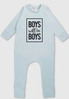 Light blue long sleeved romper 