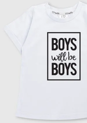 T-shirt dziecięcy "Boys will be .."
