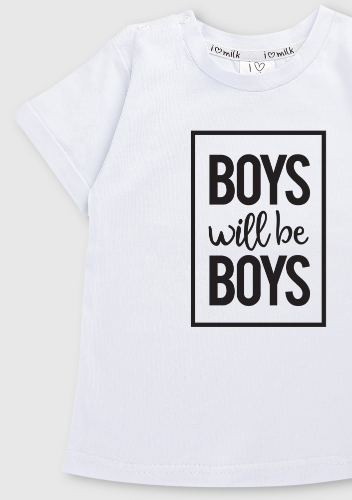 T-shirt dziecięcy "Boys will be .."