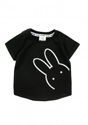 T-shirt dziecięcy "bunny" Czarny