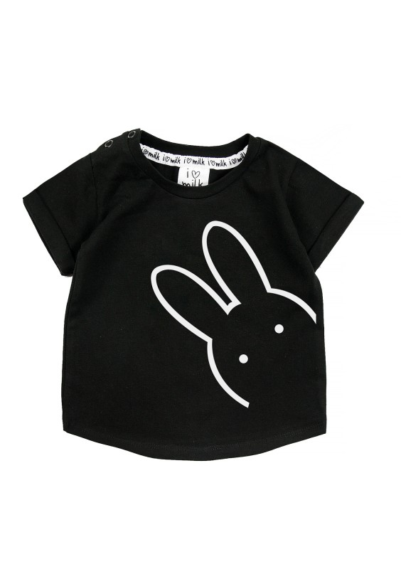 Black kids T-shirt "bunny"