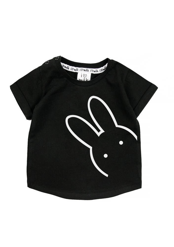 Black kids T-shirt "bunny"