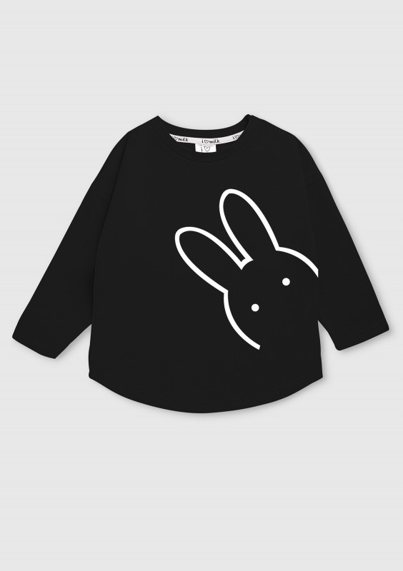 Black kids sweatshirt "bunny"