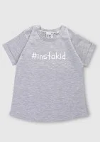 Melange grey kids T-shirt 
