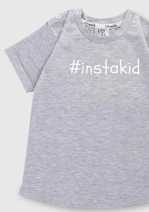 Melange grey kids T-shirt "instakid"