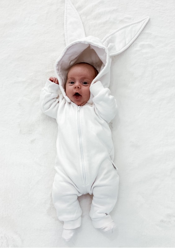 Kids ecru onesie rabbit