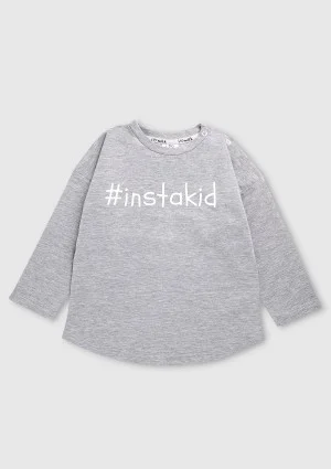 Melange grey kids sweatshirt "instakid"