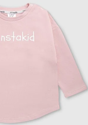 Powder pink kids sweatshirt