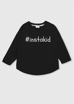Black kids sweatshirt "instakid"