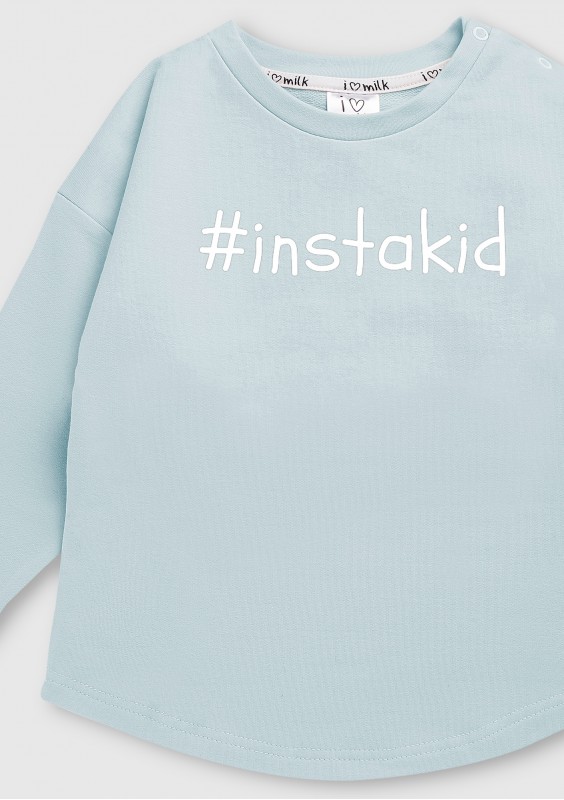 Bluza dziecięca "instakid" Błękitna