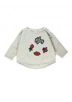 Melange grey kids sweatshirt 