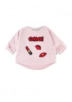 Powder pink kids sweatshirt 