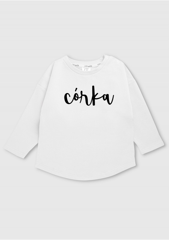 White kids sweatshirt "córka"