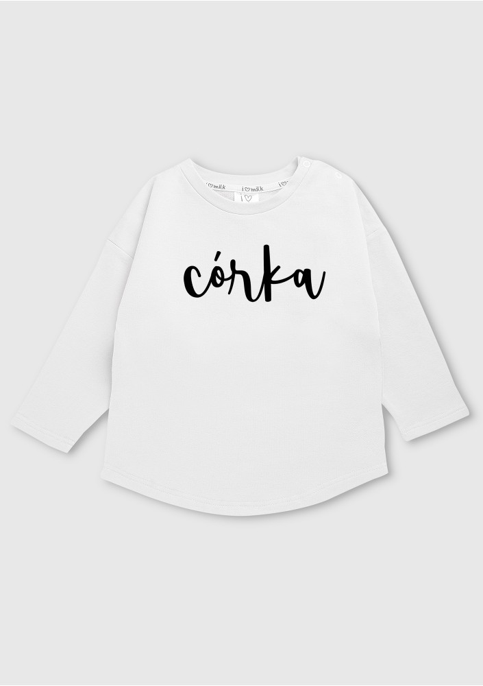 White kids sweatshirt "córka"