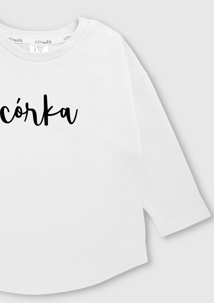 Bluza dziecięca "córka" Biała