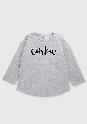 Bluza dziecięca "córka" Szary Melanż
