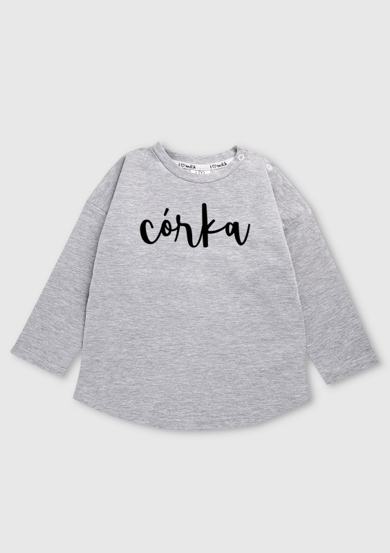 Bluza dziecięca "córka" Szary Melanż