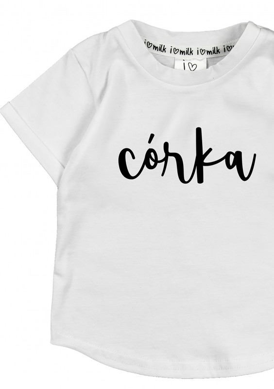 White kids T-shirt "córka"
