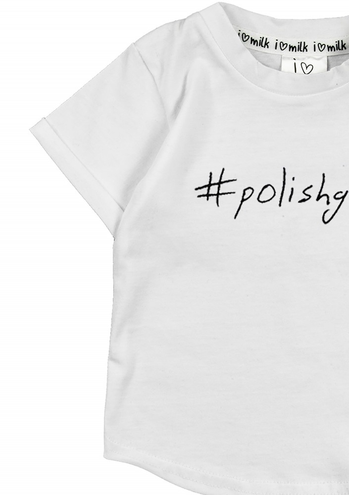 White T-shirt "polishgirl"